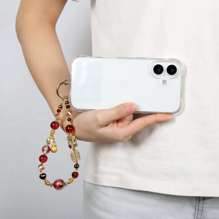 Diamond Encrusted Lucky Cat Phone Lanyard(Red) - Image 7