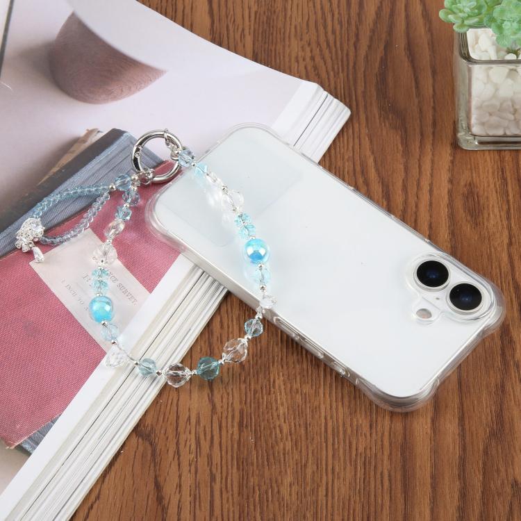 Diamond Heart Bow Phone Strap(Blue) - Image 6