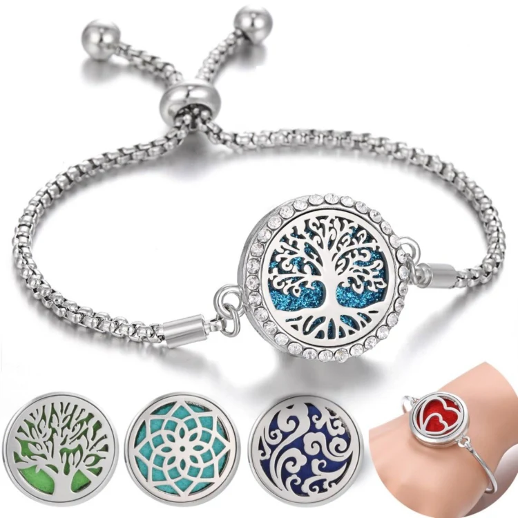 Diamond Hollow Bracelet Removable Perfume Diffuser Bracelet, Color: 16 - Image 2