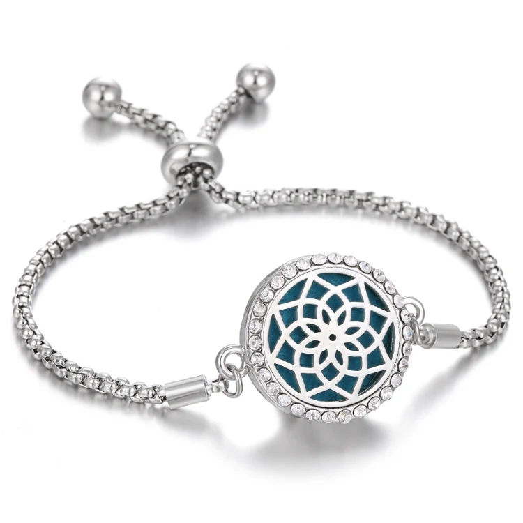 Diamond Hollow Bracelet Removable Perfume Diffuser Bracelet, Color: 18