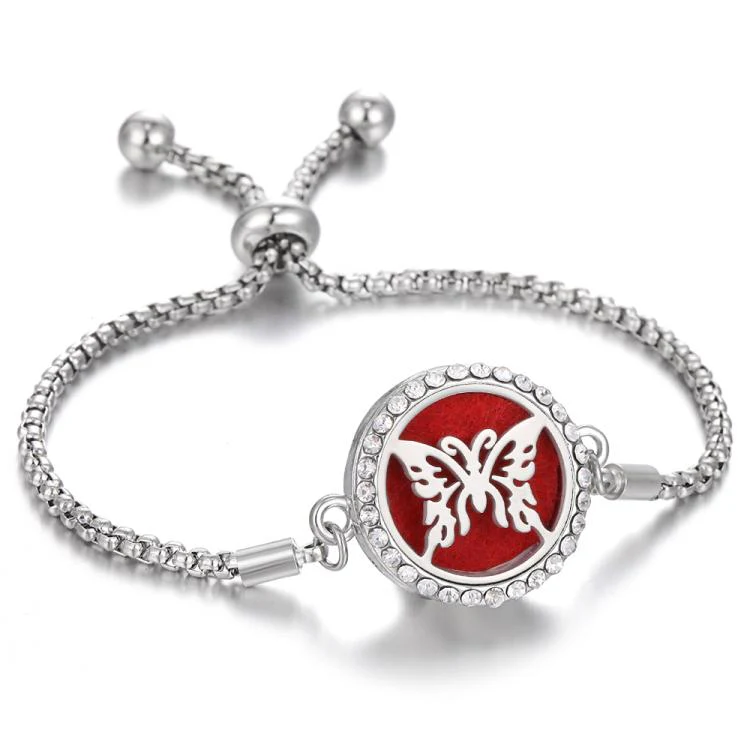 Diamond Hollow Bracelet Removable Perfume Diffuser Bracelet, Color: 23