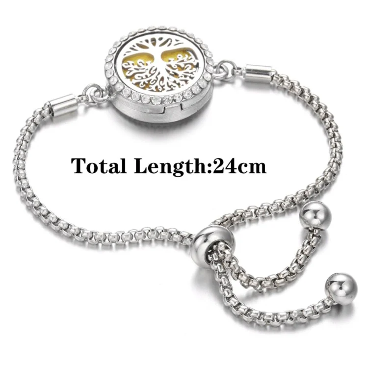 Diamond Hollow Bracelet Removable Perfume Diffuser Bracelet, Color: 26 - Image 3