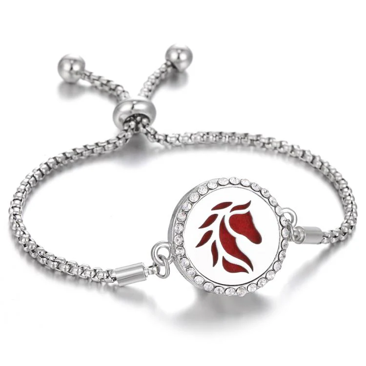 Diamond Hollow Bracelet Removable Perfume Diffuser Bracelet, Color: 30