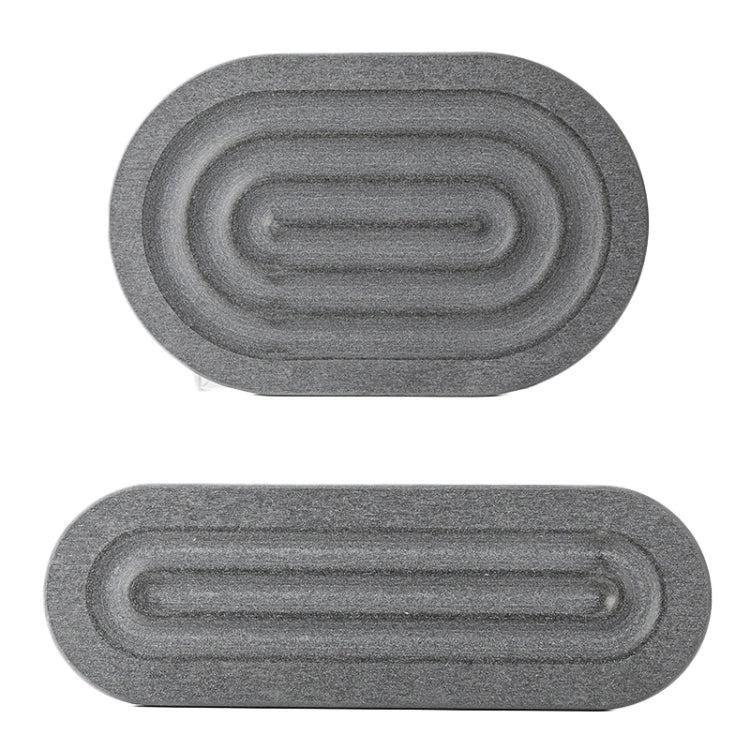 Diatomaceous Earth Countertop Water Absorbing Drying Mat Shelf Bathroom Sink Drainage Mat, Size: 30x10cm - Image 2
