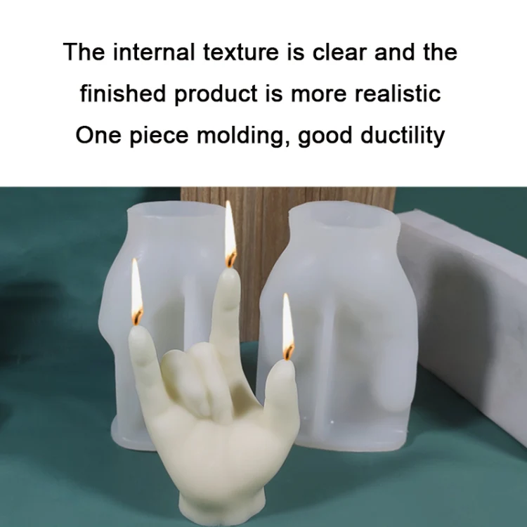 DIY Hand Shaped Scented Candle Silicone Mold, Specification: BH-153 - Image 4