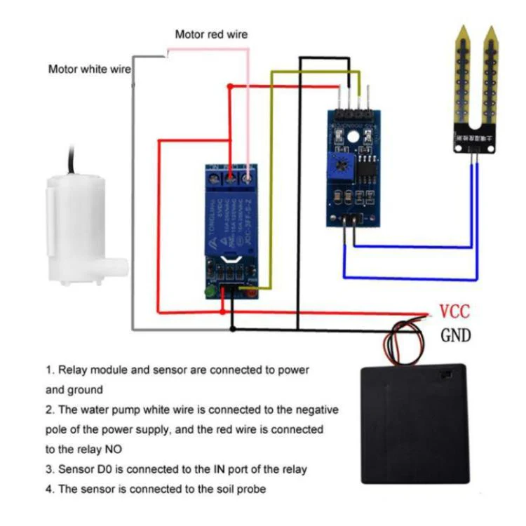 DIY Soil Moisture Detection Automatic Watering Pump Irrigation Kit(Without Motherboard) - Image 5
