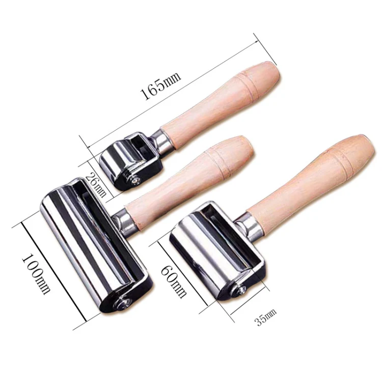 DIY Solid Leather Wdge Roller Tool, Size: 60mm - Image 3