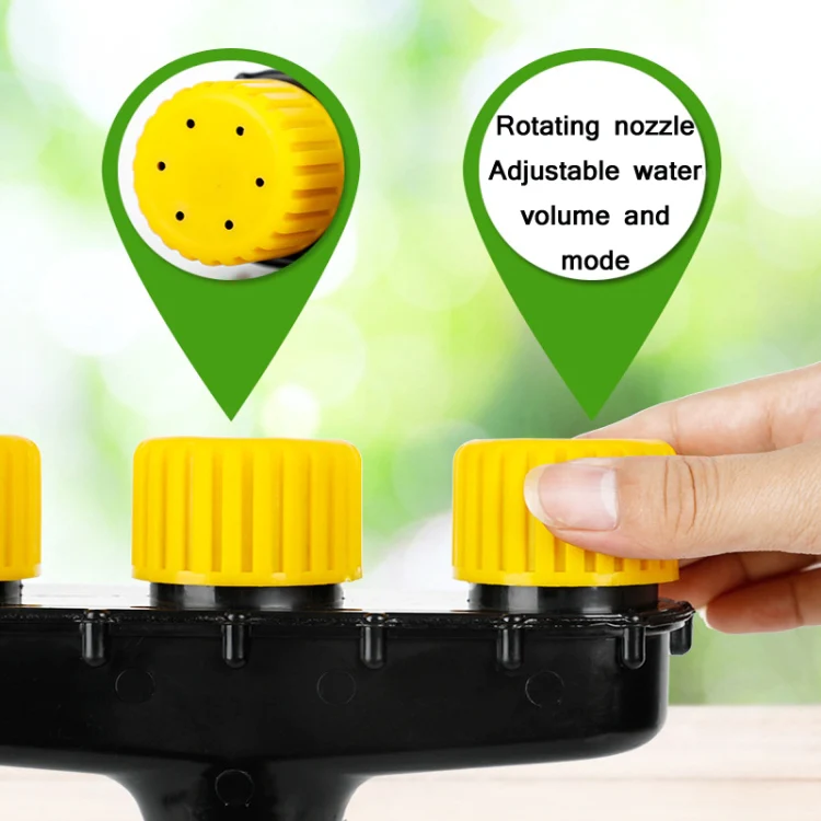 DKSSQ Gardening Watering Sprinkler Nozzle, Specification: 6 Head With 1.5 inch Interface - Image 4