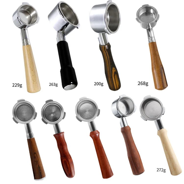 DL-1 Zinc Alloy Coffee Maker Bottomless Handle For Dongling, Style: Bamboo Without Buckle - Image 2