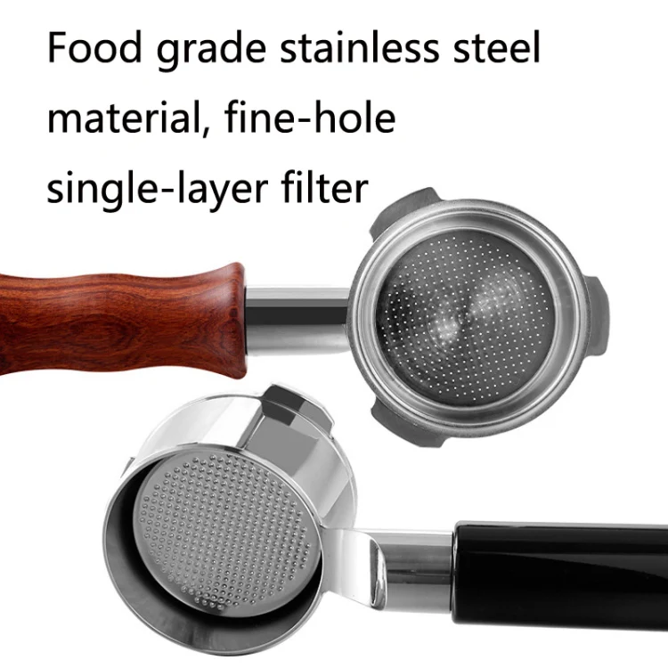 DL-1 Zinc Alloy Coffee Maker Bottomless Handle For Dongling, Style: Black Rosewood Buckle - Image 5