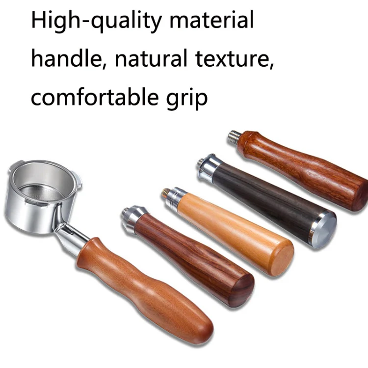 DL-1 Zinc Alloy Coffee Maker Bottomless Handle For Dongling, Style: Red Gem Curved - Image 4