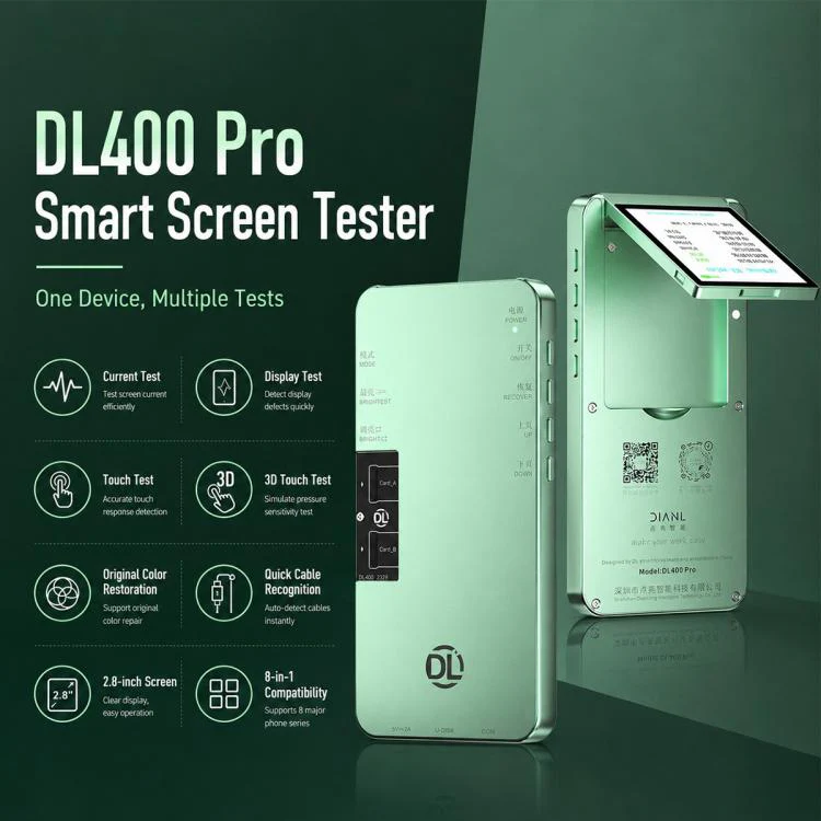 DL400 Pro iTestBox Display Touch Multi-Function Tester Set For iPhone 6-17 Pro Max - Image 2
