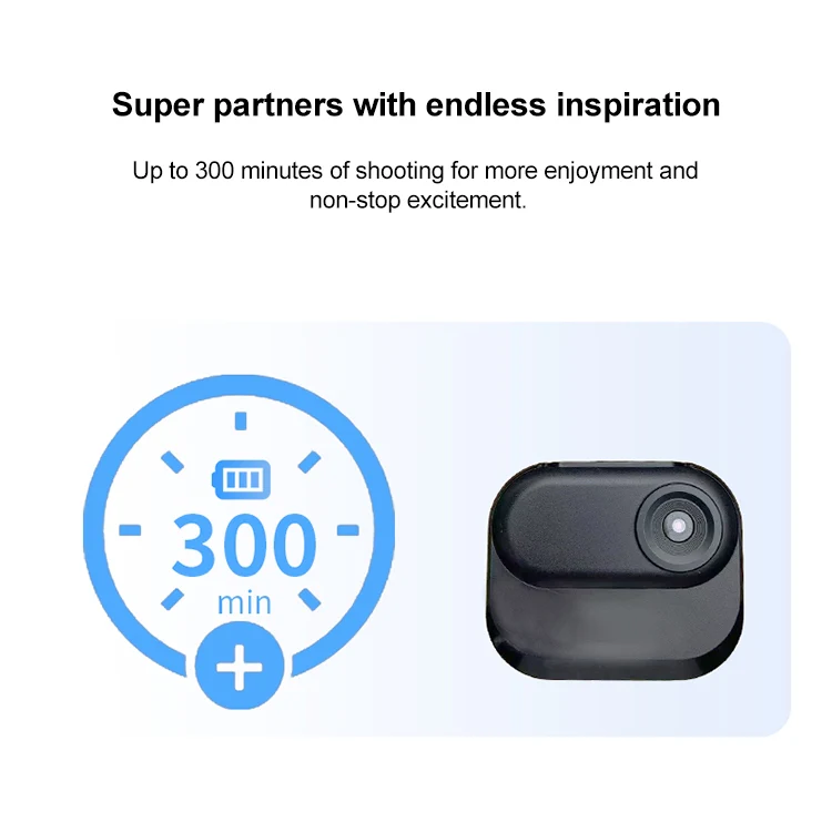 DM-10 Mini Thumb Action Camera with Charging Case (White) - Image 3