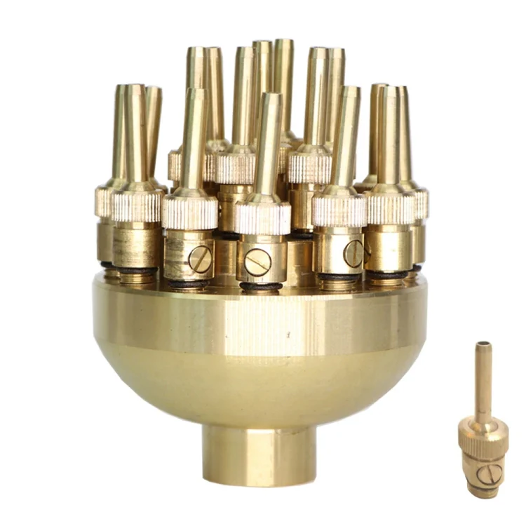 DN40 1.5 inch Copper Adjustable 3-Layer Flower Nozzle Waterscape Layer Flower Fountain Sprinklers - Image 4