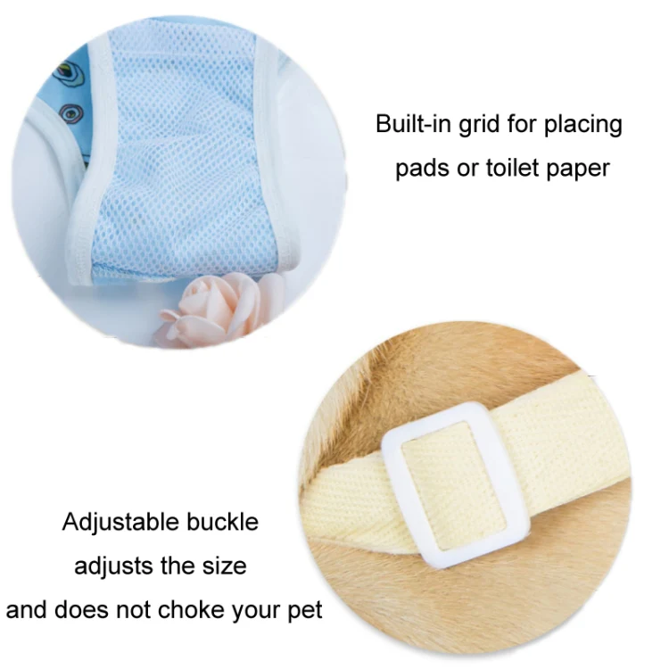 Dog Menstrual Pants Anti-harassment Menstrual Washable Sanitary Pants, Size: L(Yellow) - Image 4