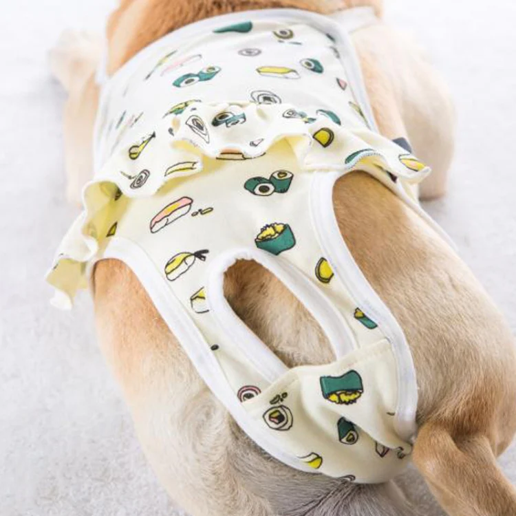 Dog Menstrual Pants Anti-harassment Menstrual Washable Sanitary Pants, Size: S(Yellow) - Image 5