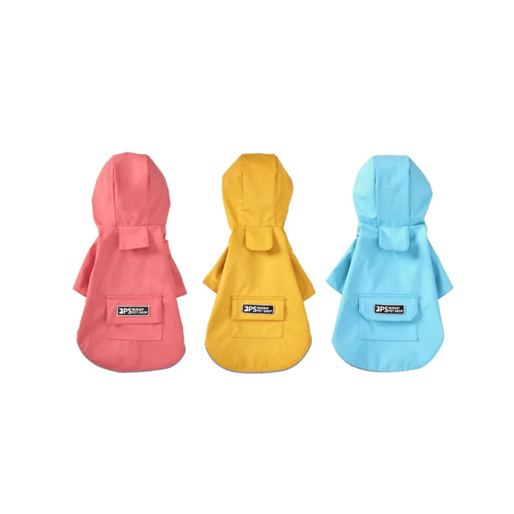 Dog Raincoat Hooded Four-Legged Clothes Waterproof All-Inclusive Small Dog Pet Raincoat, Size: M(Yellow) - Image 7