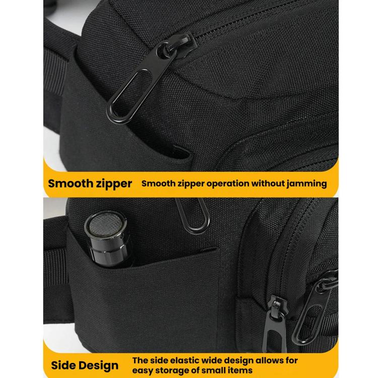 Dog Walking Bag With Leash Multifunctional Outdoor Sports Water Bottle Waist Pack(Gray) - Image 7