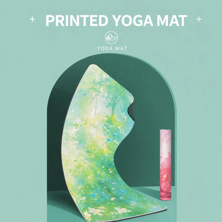 Double-Sided Anti-Slip Texture Thickened Soundproof Yoga Mat(Moose Fairy Tale) - Image 2