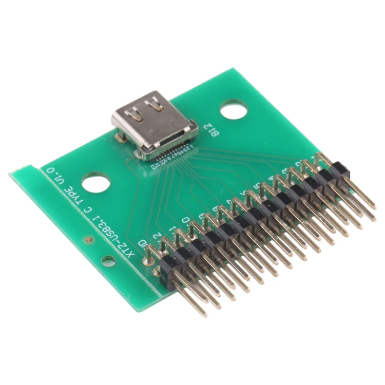 Double-sided Positive and Negative Type C Female Test Board USB 3.1 with PCB 24P Female Connector - Image 2