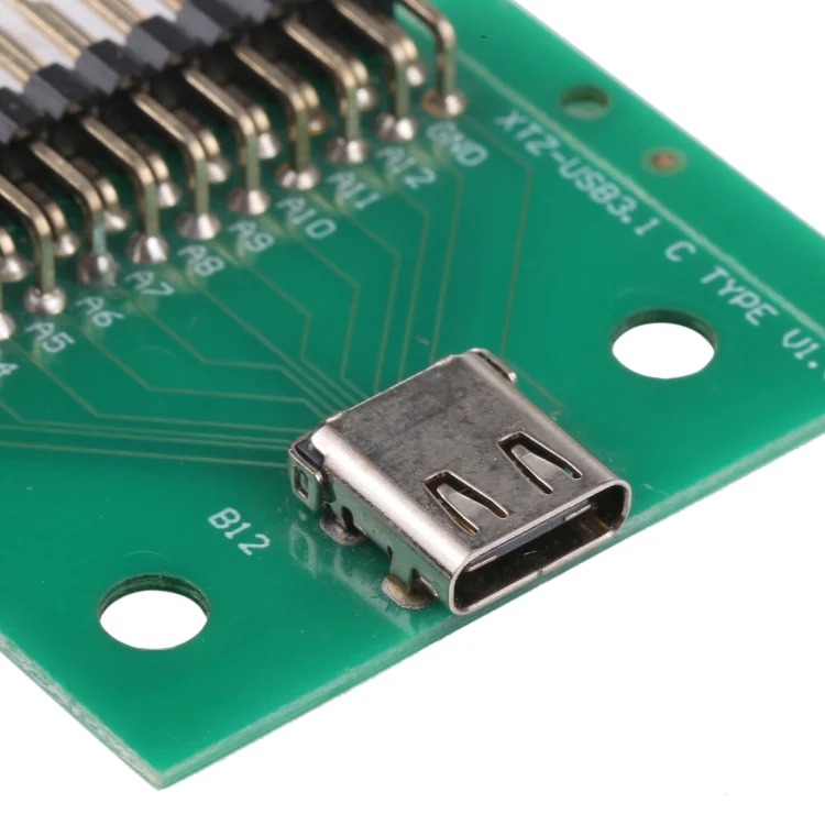 Double-sided Positive and Negative Type C Female Test Board USB 3.1 with PCB 24P Female Connector - Image 4
