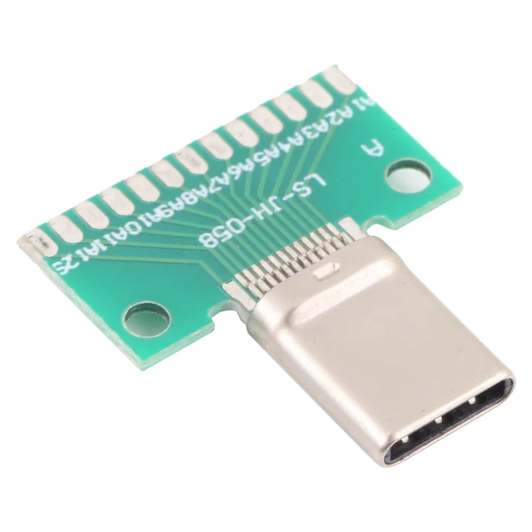 Double-sided Positive and Negative Type C Male Test Board USB 3.1 with PCB 24pin Welded - Image 3