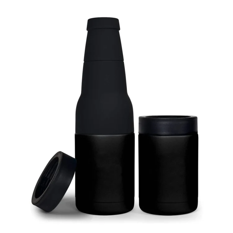 Double Vacuum 12oz Coke Can Insulated Mug 304 Stainless Steel Beer Cooler With Bottle Opener(Black) - Image 2