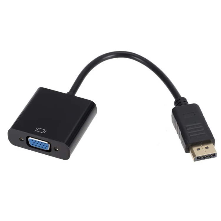 DP to VGA Adapter Wire Square Adapter, Cable Length: 15cm(Black) - Image 2
