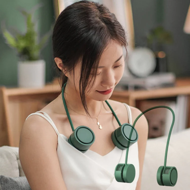 DQ209 Portable Hanging Neck Mute Aroma Diffuser Small Fan(Apricot) - Image 6