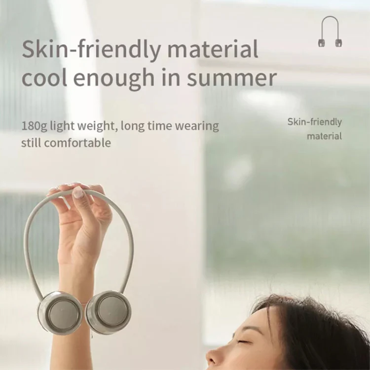 DQ210 Portable Hanging Neck Mute Aroma Diffuser Small Fan(White) - Image 5