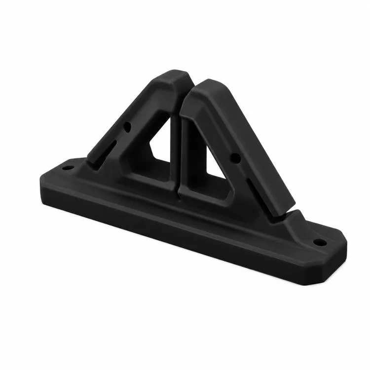 Drill-Free Wall-Mounted Silicone Fishing Rod Display Holder(Black)