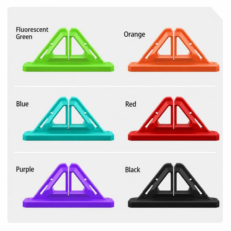 Drill-Free Wall-Mounted Silicone Fishing Rod Display Holder(Black) - Image 6