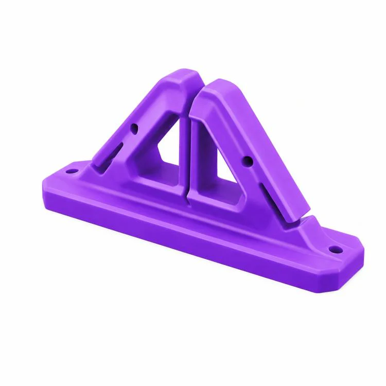 Drill-Free Wall-Mounted Silicone Fishing Rod Display Holder(Purple)