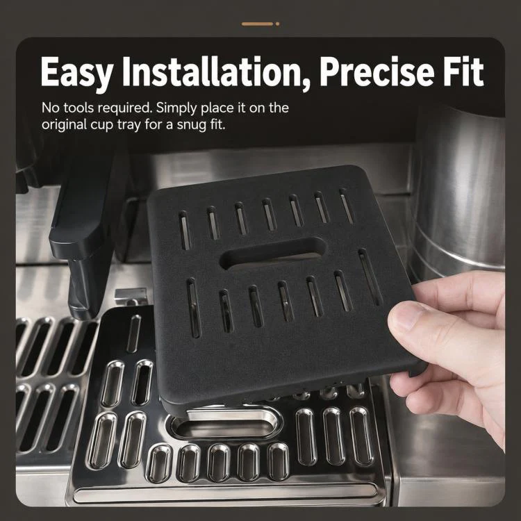 Drip Tray Protective Cover For Ninja Luxe Cafe Premier Series ES601 ES701 Cup Holder Protector(Black) - Image 4