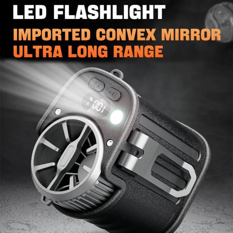 DSF110 High Speed Motor Waist Fan with LED Light(Black) - Image 13