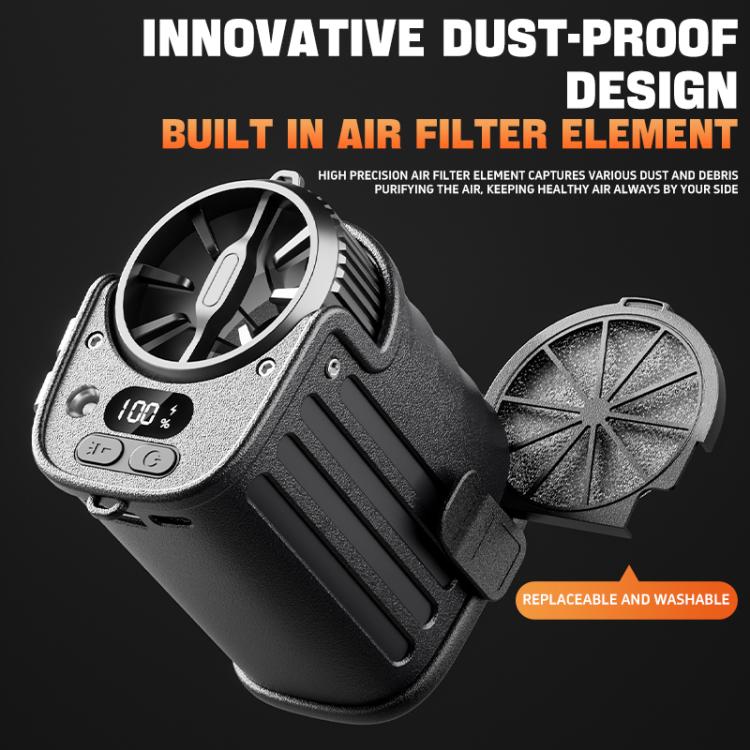 DSF110 High Speed ??Motor Waist Fan with LED Light(Military Green) - Image 11
