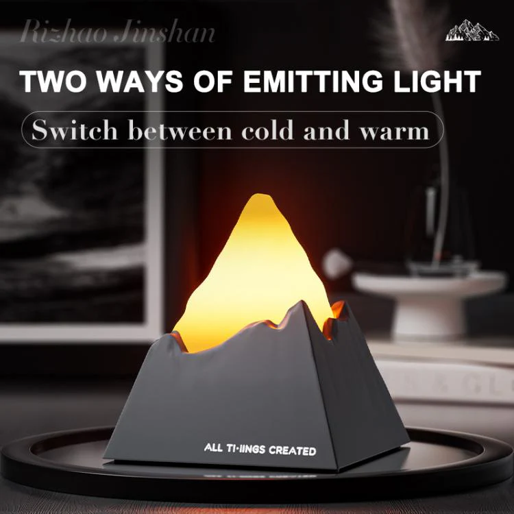 DSX010 Mini Volcano Aroma Diffuser Night Light(Black) - Image 4