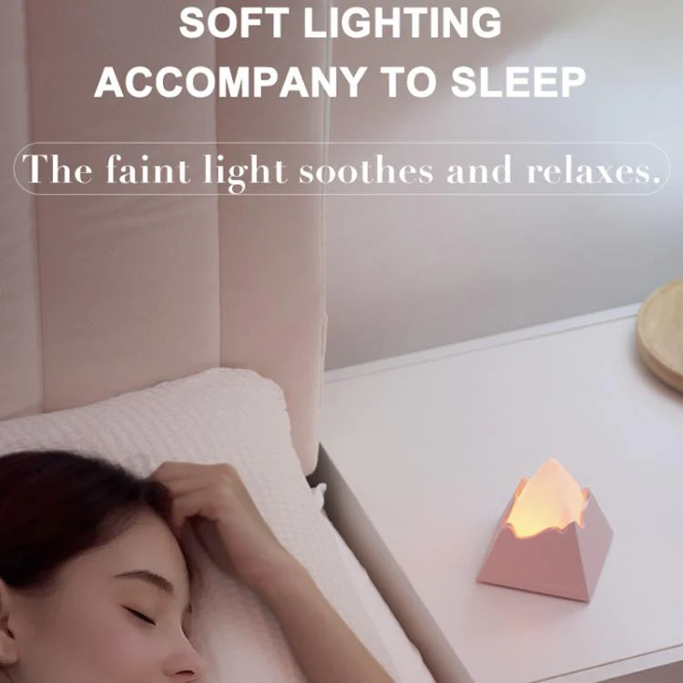 DSX010 Mini Volcano Aroma Diffuser Night Light(Dark Grey) - Image 9