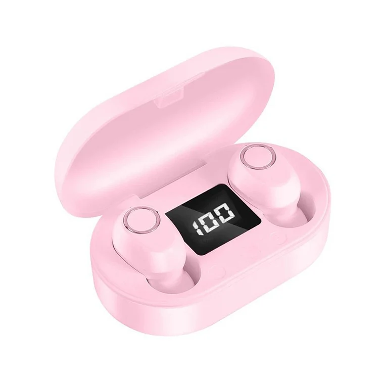 DT-13 Wireless Two Ear Bluetooth Headset Supports Touch & Smart Magnetic Charging(Pink) - Image 2