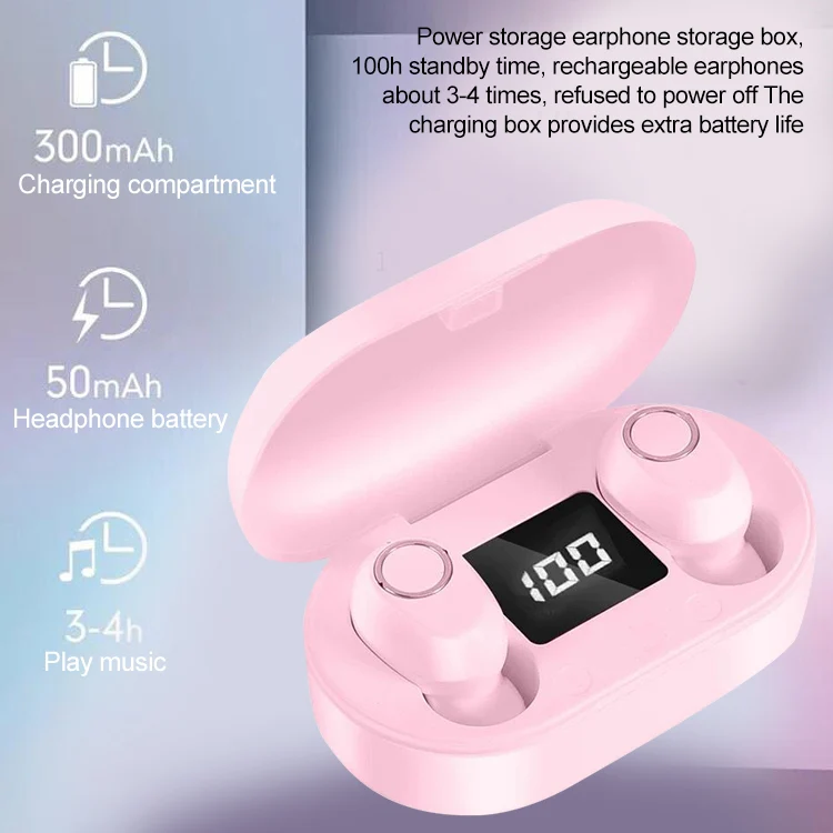 DT-13 Wireless Two Ear Bluetooth Headset Supports Touch & Smart Magnetic Charging(White) - Image 8