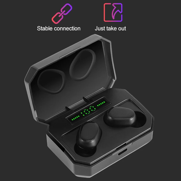 DT-14 Wireless Two Ear Bluetooth Headset Supports Touch & Smart Magnetic Charging & Power On Automatic Pairing(Pink) - Image 10