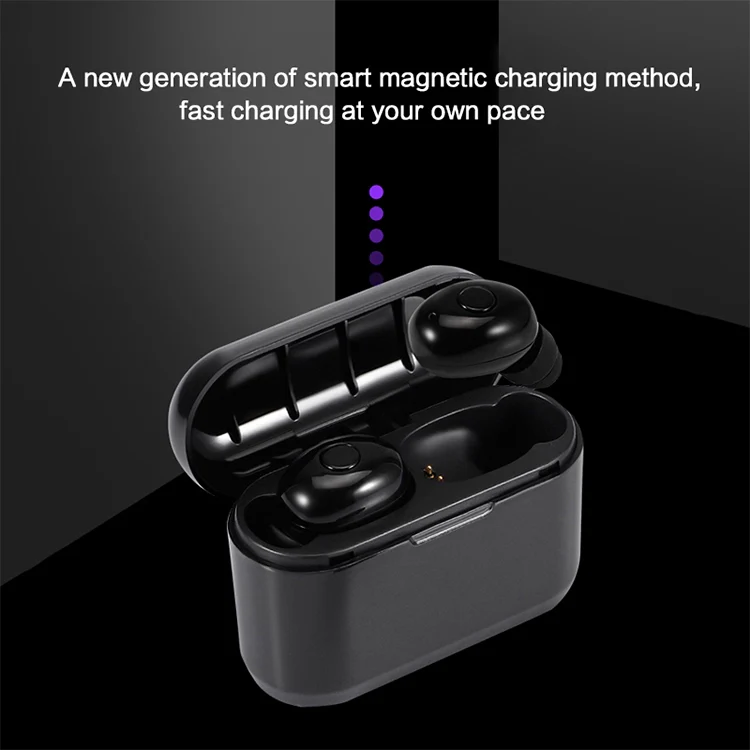 DT-4 IPX Waterproof Bluetooth 5.0 Wireless Bluetooth Earphone with 350mAh Magnetic Charging Box, Support for Calling(Rose Gold) - Image 8