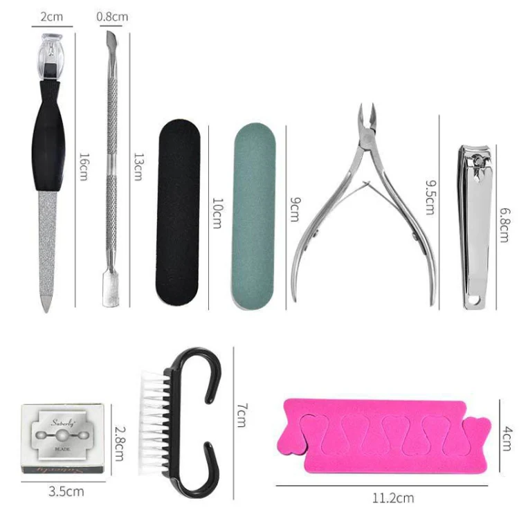DT17-1 17 In 1 Pedicure Kit Foot File And Grinder Exfoliating Manicure And Pedicure Tools(White) - Image 4