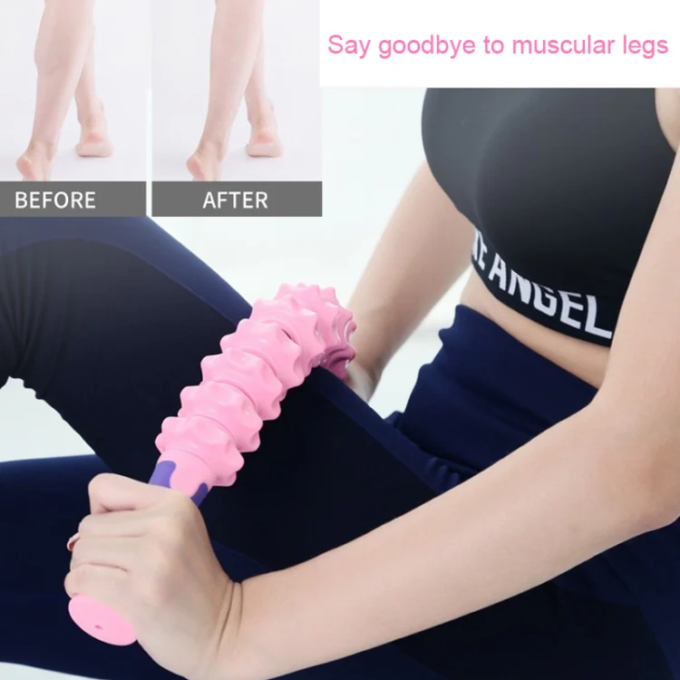 Dual-Purpose Spring Arm Force Massage Stick Muscle Relaxation Roller(Matcha Green) - Image 5