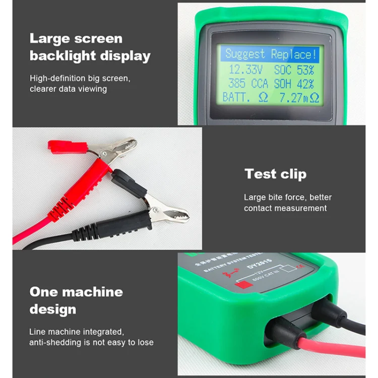 DUOYI DY2015 Car 12V Battery Tester Digital Diagnostic Tools - Image 3