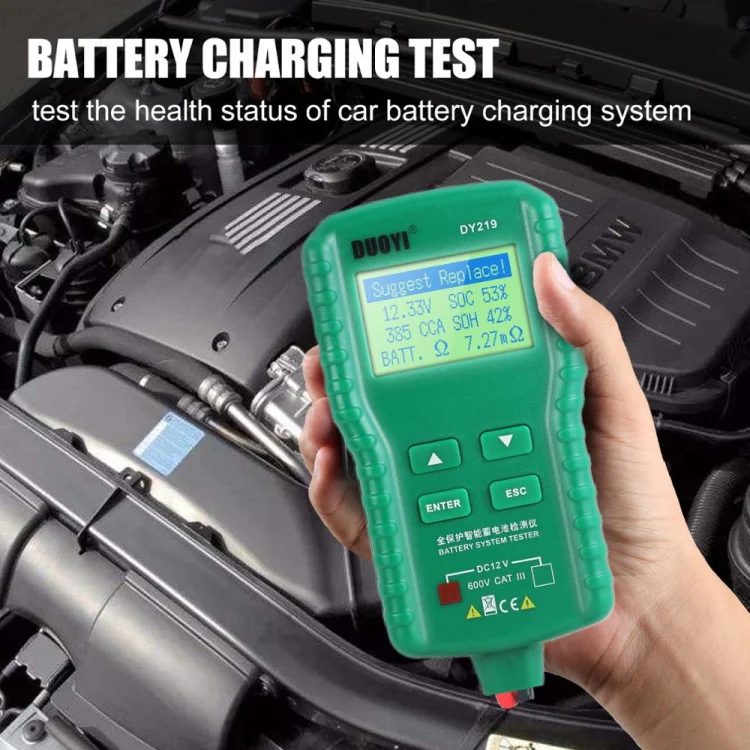 DUOYI DY219 Digital Battery Analyzer Car Fault Diagnostic Device Current and Voltage Detector - Image 8
