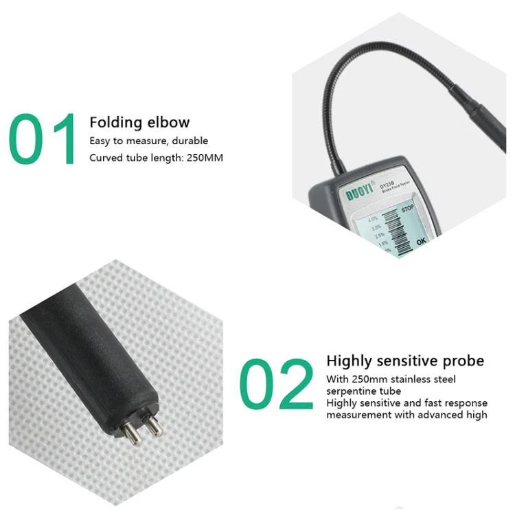 DUOYI DY23B Car Brake Fluid Detection Pen Moisture Tester - Image 3