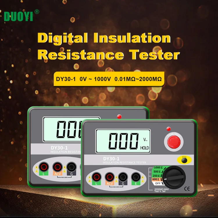DUOYI DY30-1 Car Digital Insulation Resistance Tester Meter - Image 4