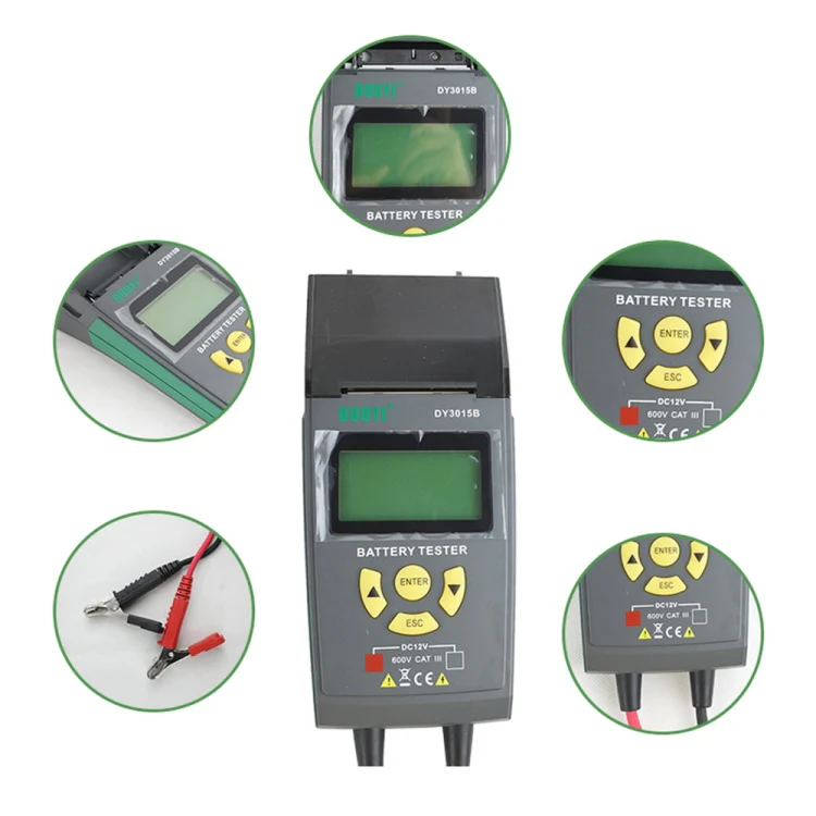 DUOYI DY3015B Car Multi-language 12V Battery Tester - Image 2