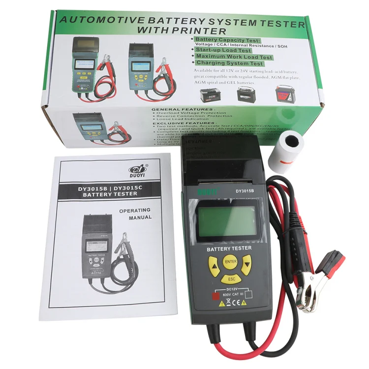 DUOYI DY3015B Car Multi-language 12V Battery Tester - Image 4